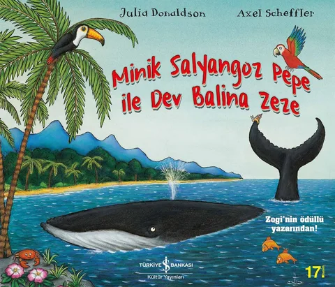 Minik Salyangoz Pepe ile Dev Balina Zeze kitabının kapağı